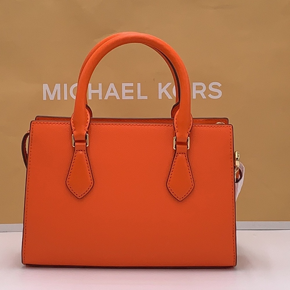 MICHAEL KORS
Sheila Small Faux Saffiano Leather Satchel
Poppy 
NWT - Picture 4 of 16